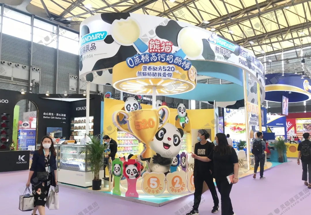 熊貓乳品展臺設計 熊貓乳品展臺設計